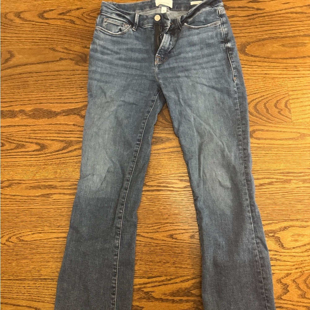 Frame Denim Women's cropped mini Boot Cut Jeans